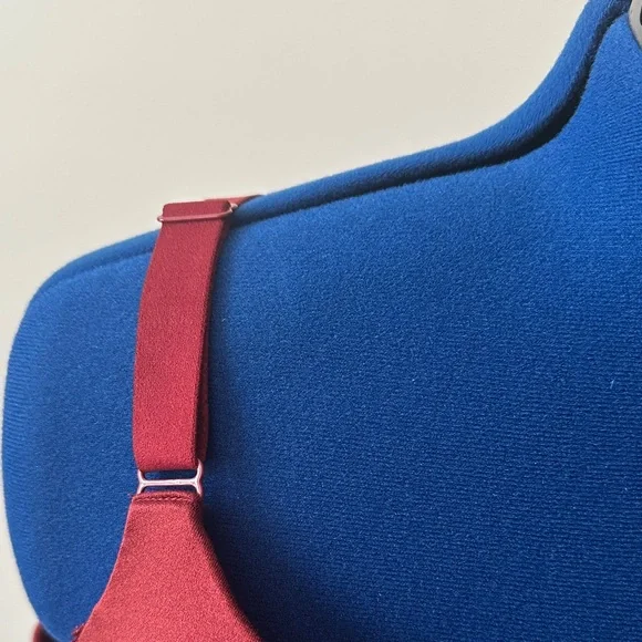 🤗 Lane Bryant Cacique Deep Red Women's 42F Bra.  Back & side smoothing features. - Picture 6 of 7